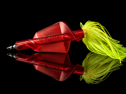 BladeFletch™ - Red Reaper, Chartreuse Skirt (2/5oz)