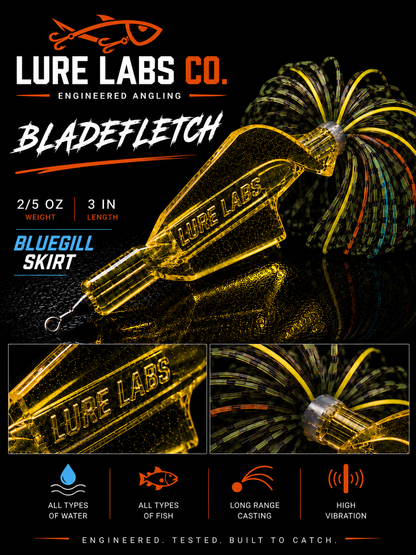 BladeFletch™ - Yellow, Bluegill Skirt (2/5oz)